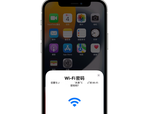 龙滚镇苹果15维修店分享iPhone15如何共享Wi-Fi密码 